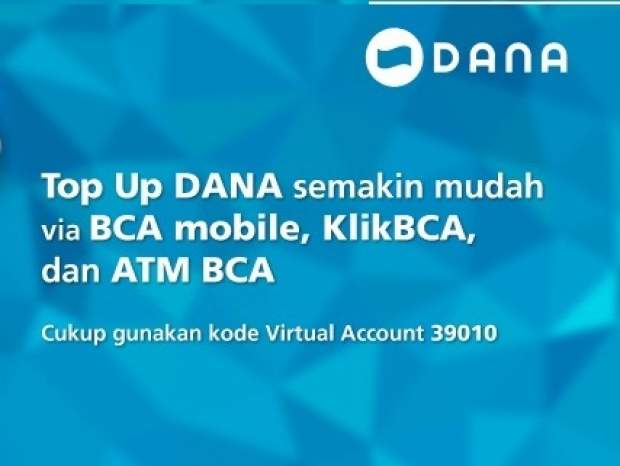 Cara Top Up Dana BCA Mobile, KLikBCA dan ATM BCA